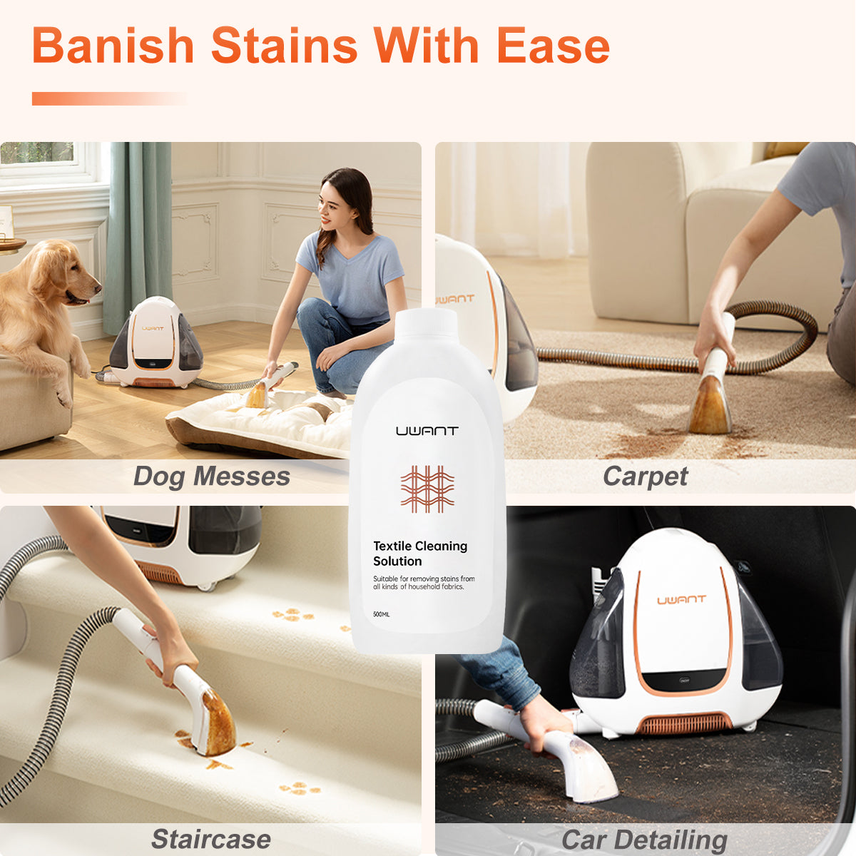 B400 B300 B100 Textile Cleaning Solution 500ml