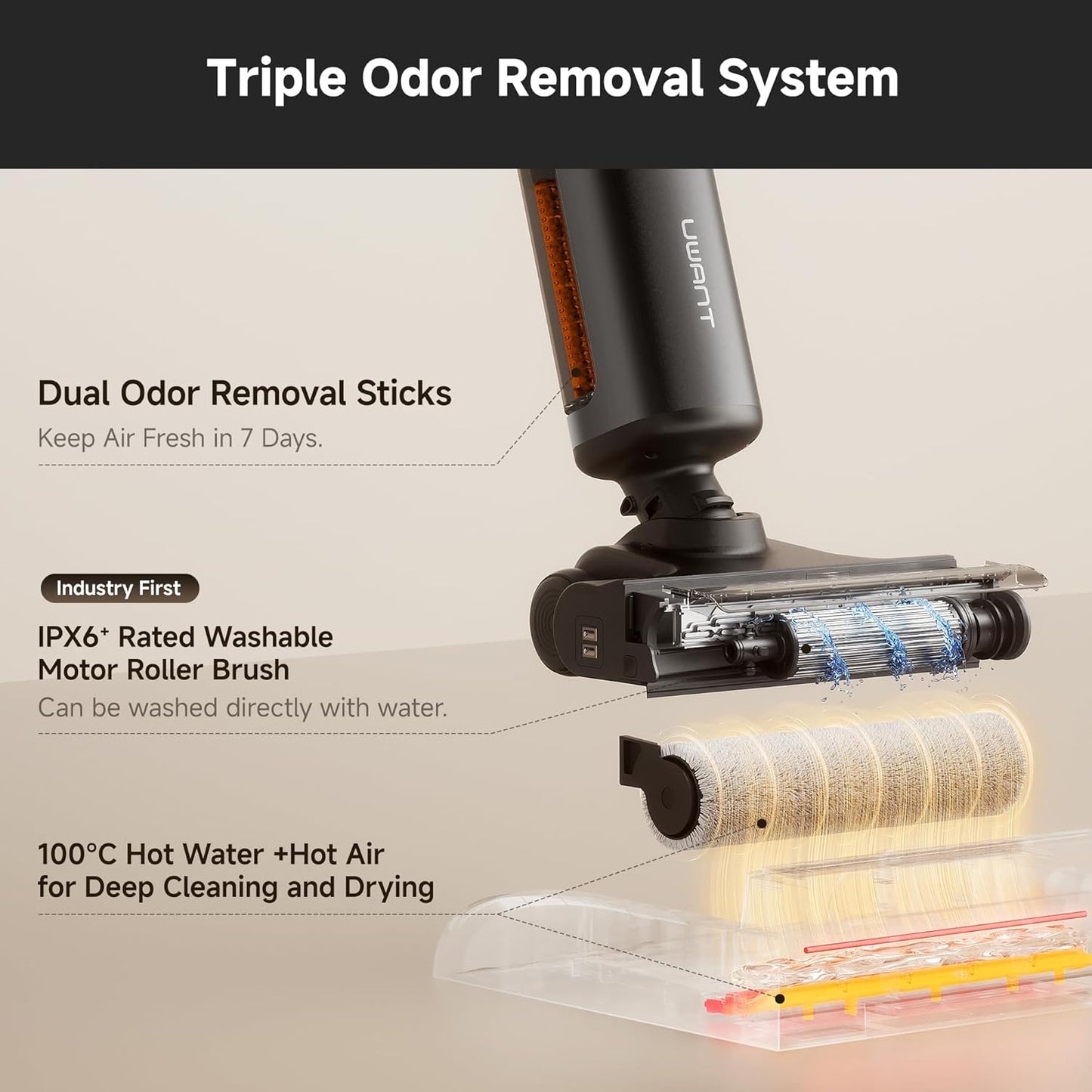 uwant D600 Vacuum Mop