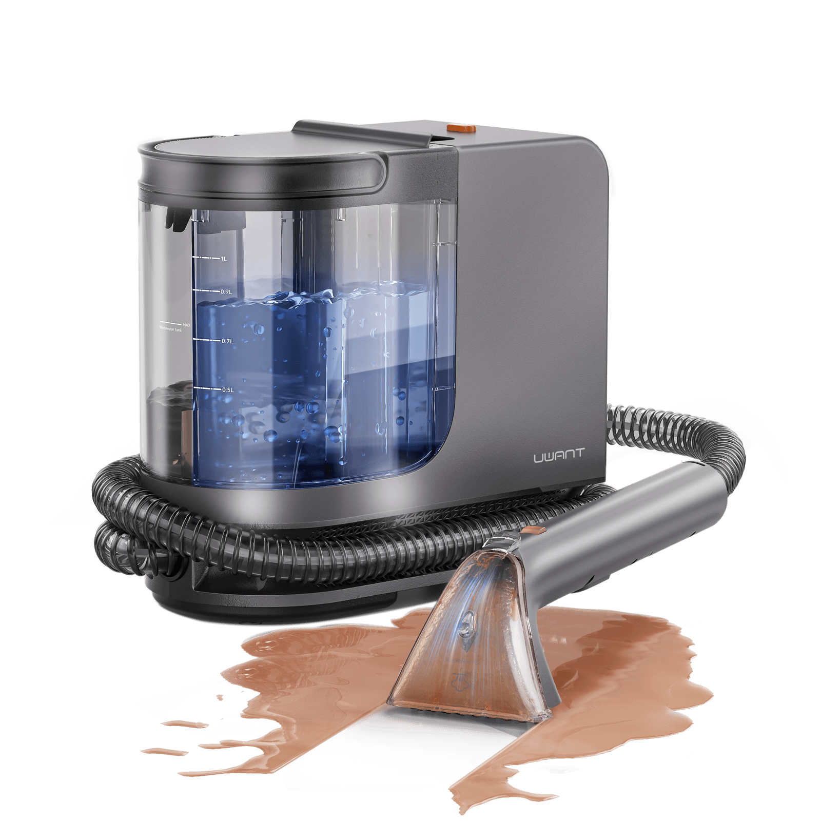 B400 Portable Carpet Steam Cleaner, 18Kpa Suction Spot