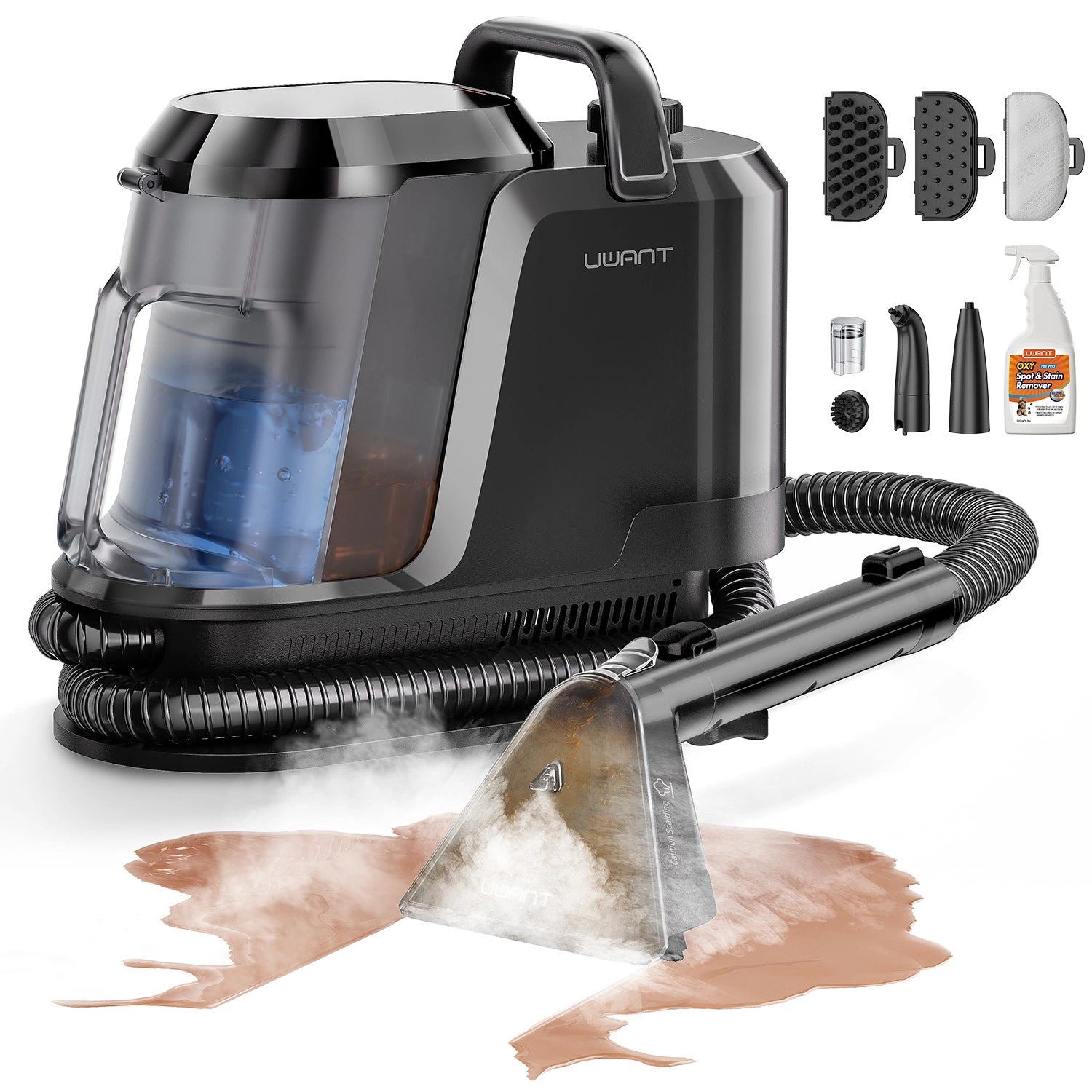 UWANT Portable Carpet & Spot Steam Cleaner Machine Y100 Steam Self