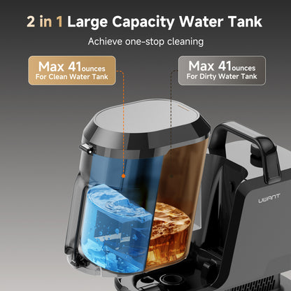 UWANT Y100 steam 18KPa Portable Carpet Cleaner with Steam & Heating for Pet Hair and Stains