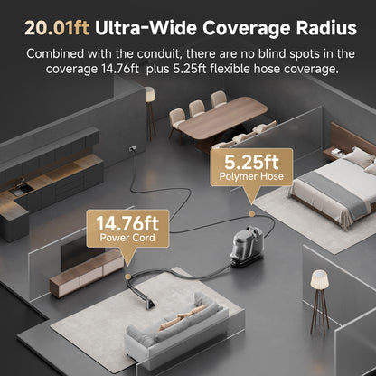UWANT Y100 steam 18KPa Portable Carpet Cleaner with Steam & Heating for Pet Hair and Stains
