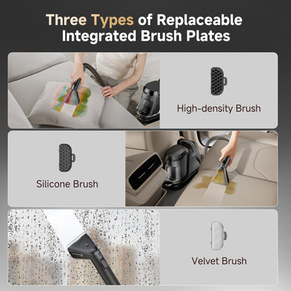 UWANT Y100 steam 18KPa Portable Carpet Cleaner with Steam & Heating for Pet Hair and Stains