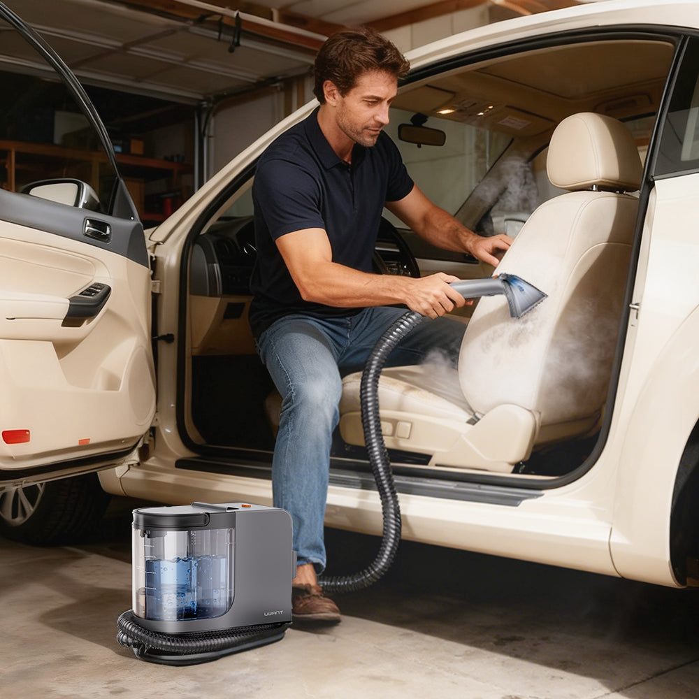 B400 Portable Carpet Steam Cleaner, 18Kpa Suction Spot & Upholstery Cleaner with Self-Cleaning System and Specialty Tools