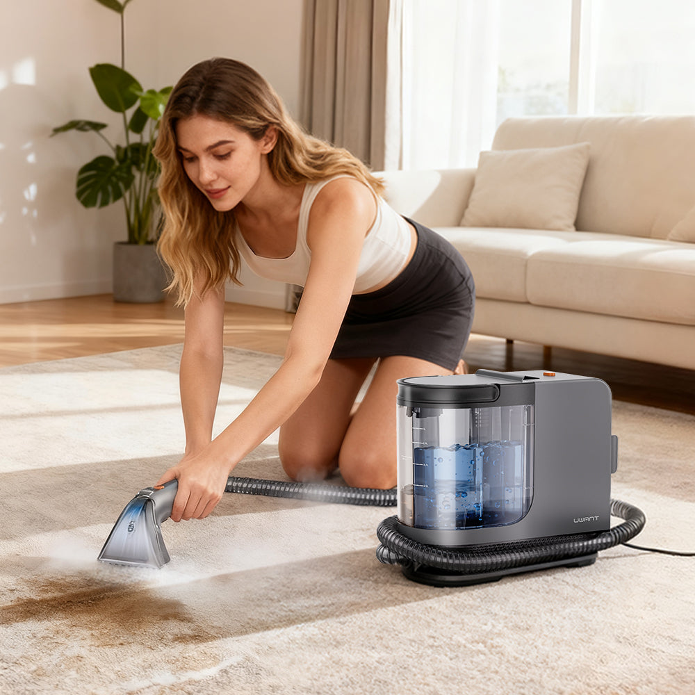 B400 Portable Carpet Steam Cleaner, 18Kpa Suction Spot & Upholstery Cleaner with Self-Cleaning System and Specialty Tools