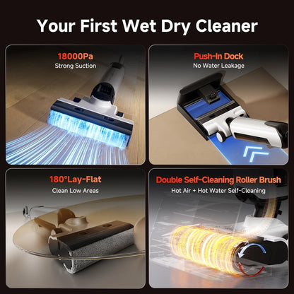 UWANT Cordless Wet Dry Vacuum Cleaner-D100