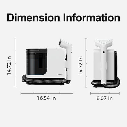 B300 Portable Carpet Cleaner, 18Kpa Powerful Suction Spot Cleaner Machine for Upholstery, Home, Sofa, Car Cleaner