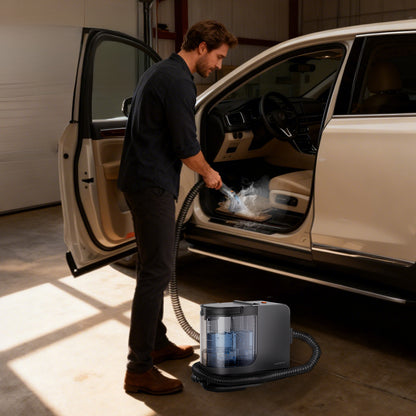 B400 Portable Carpet Steam Cleaner, 18Kpa Suction Spot & Upholstery Cleaner with Self-Cleaning System and Specialty Tools