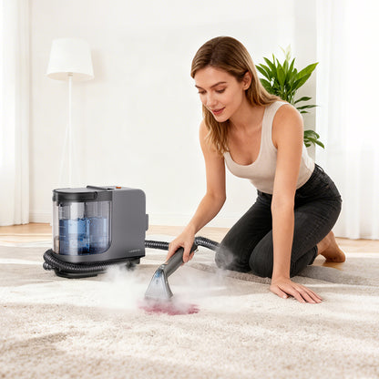 B400 Portable Carpet Steam Cleaner, 18Kpa Suction Spot & Upholstery Cleaner with Self-Cleaning System and Specialty Tools