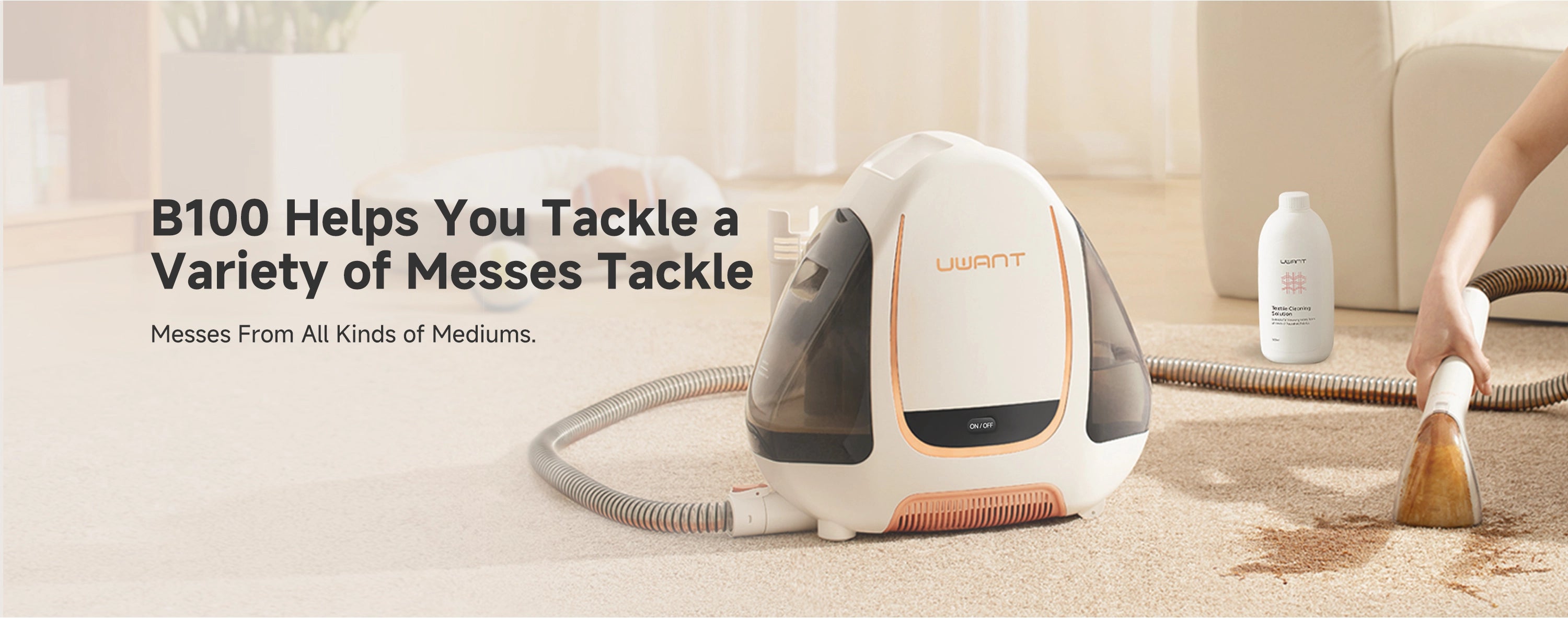 UWANT Portable Carpet & Spot Cleaner Machine B100 Pro Self UWANT Portable Carpet & Spot Cleaner Machine B100 Pro Self