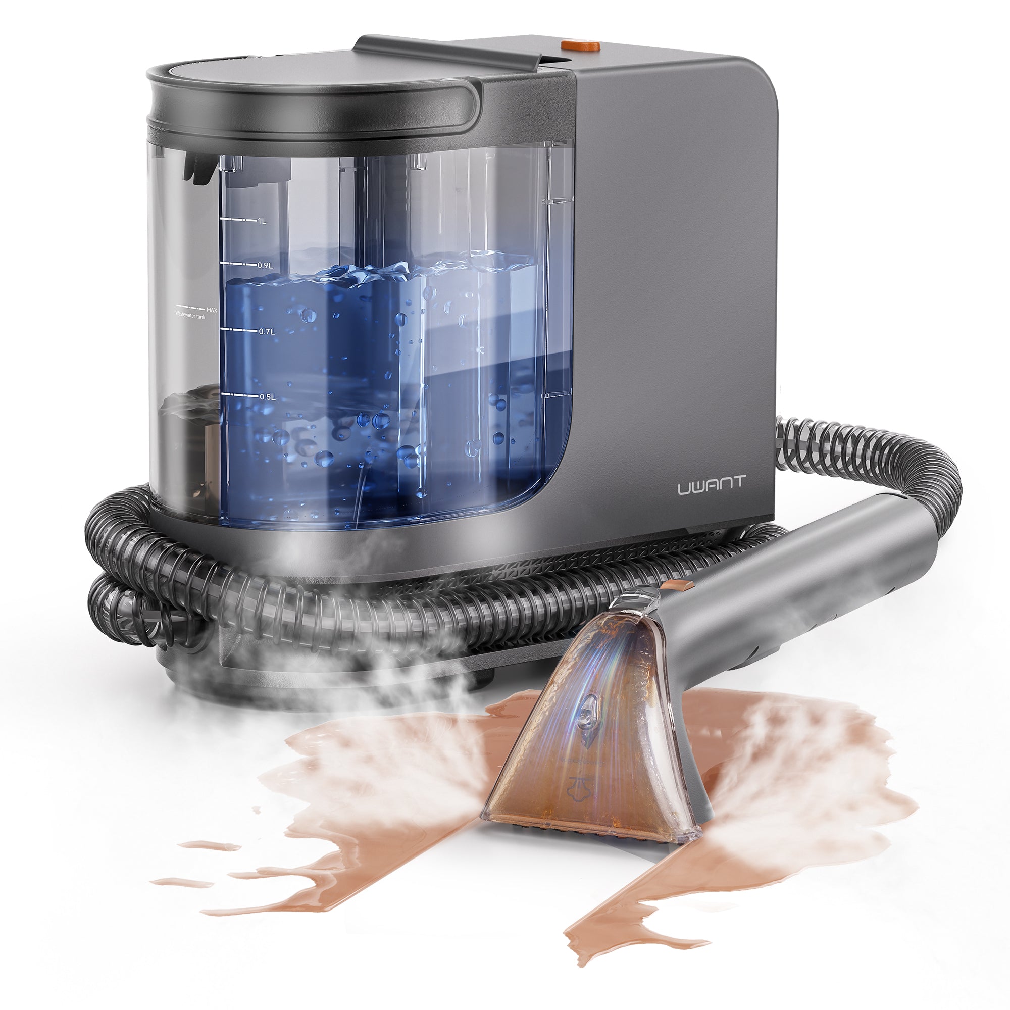 B400 Portable Carpet Steam Cleaner, 18Kpa Suction Spot