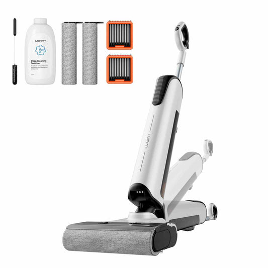D100 Cordless Wet Dry Vacuum Cleaner 180° Lay-Flat and Self-Cleaning Brush Roll for Hardwood Floors, Tile, Pet Hair