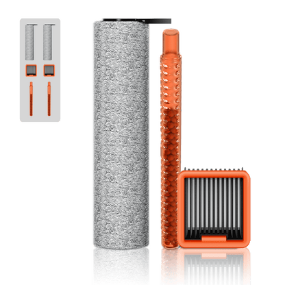 Roller Brush and Filter Replacement Compatible with uwant D100 Cordless Vacuum Cleaner, Replacement Parts Including 2 Brush Rollers, 2 Filters，2 Deodorizing Stick