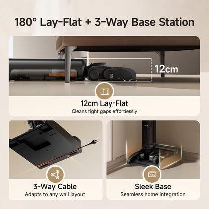 UWANT D800 Wet Dry Vacuum Cleaner with 100℃ Hot Water and Air Drying, 25000Pa Suction Vacuum