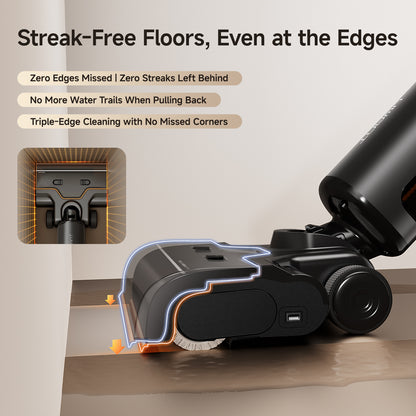 UWANT D800 Wet Dry Vacuum Cleaner with 100℃ Hot Water and Air Drying, 25000Pa Suction Vacuum