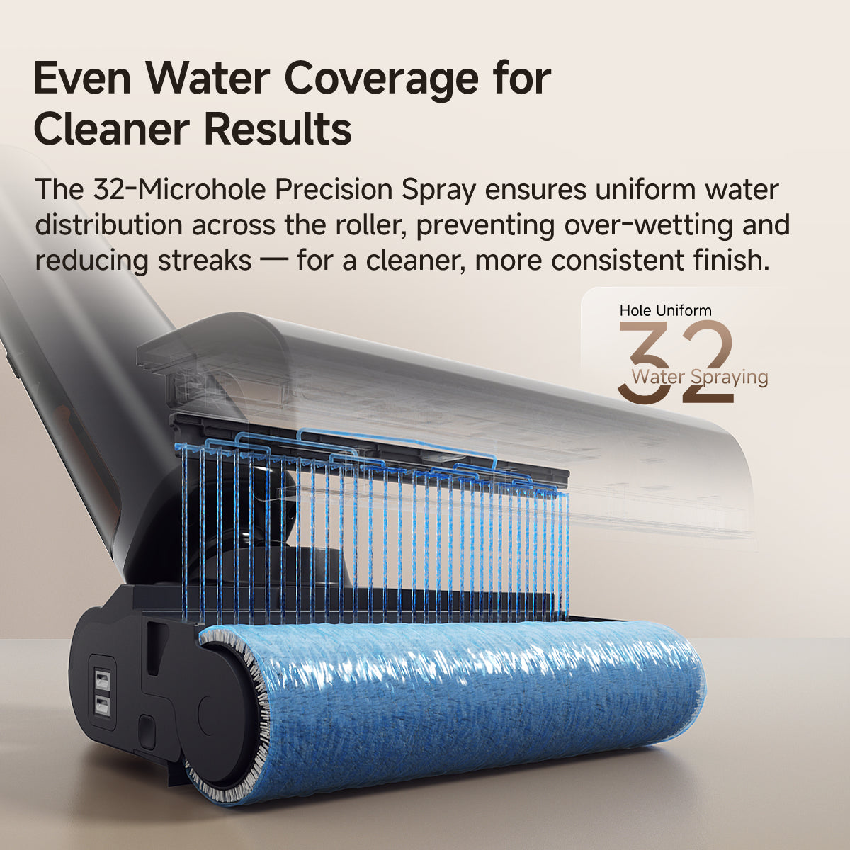 UWANT D800 Wet Dry Vacuum Cleaner with 100℃ Hot Water and Air Drying, 25000Pa Suction Vacuum