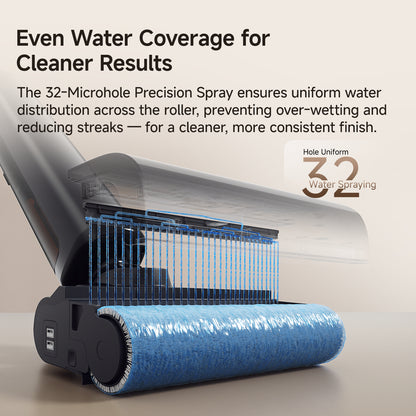 UWANT D800 Wet Dry Vacuum Cleaner with 100℃ Hot Water and Air Drying, 25000Pa Suction Vacuum