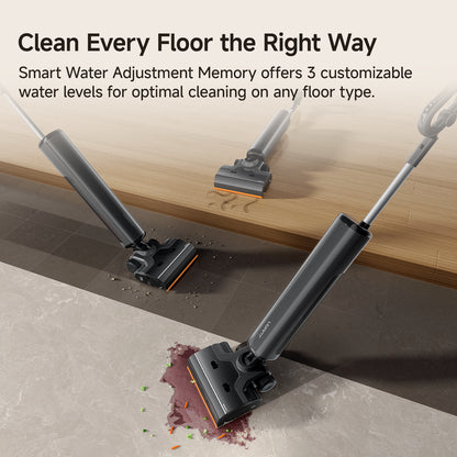 UWANT D800 Wet Dry Vacuum Cleaner with 100℃ Hot Water and Air Drying, 25000Pa Suction Vacuum