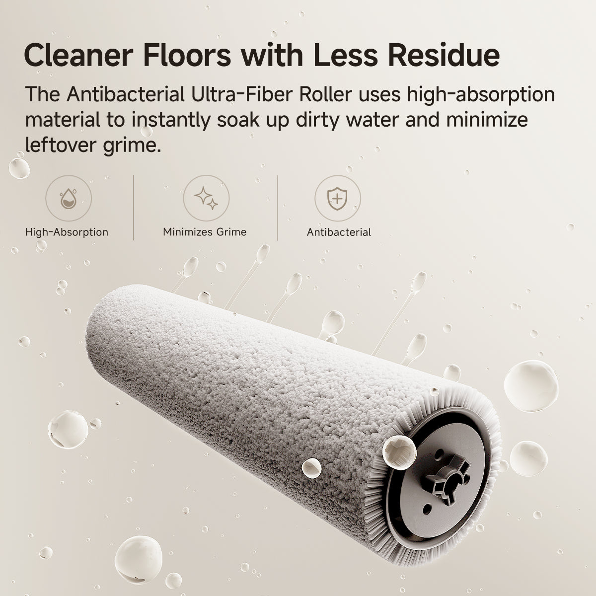 UWANT D800 Wet Dry Vacuum Cleaner with 100℃ Hot Water and Air Drying, 25000Pa Suction Vacuum