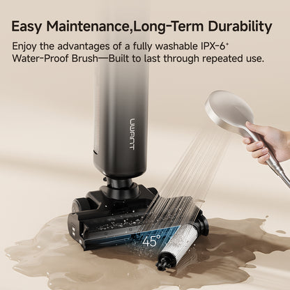 UWANT D800 Wet Dry Vacuum Cleaner with 100℃ Hot Water and Air Drying, 25000Pa Suction Vacuum