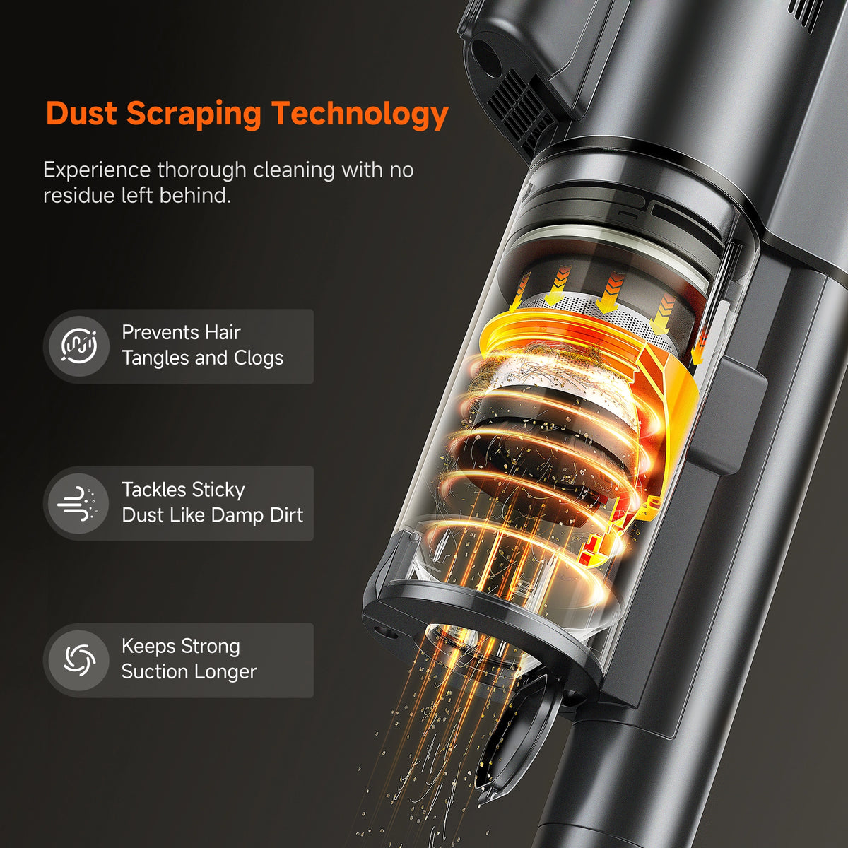 UWANT Cordless Stick Vacuum V500