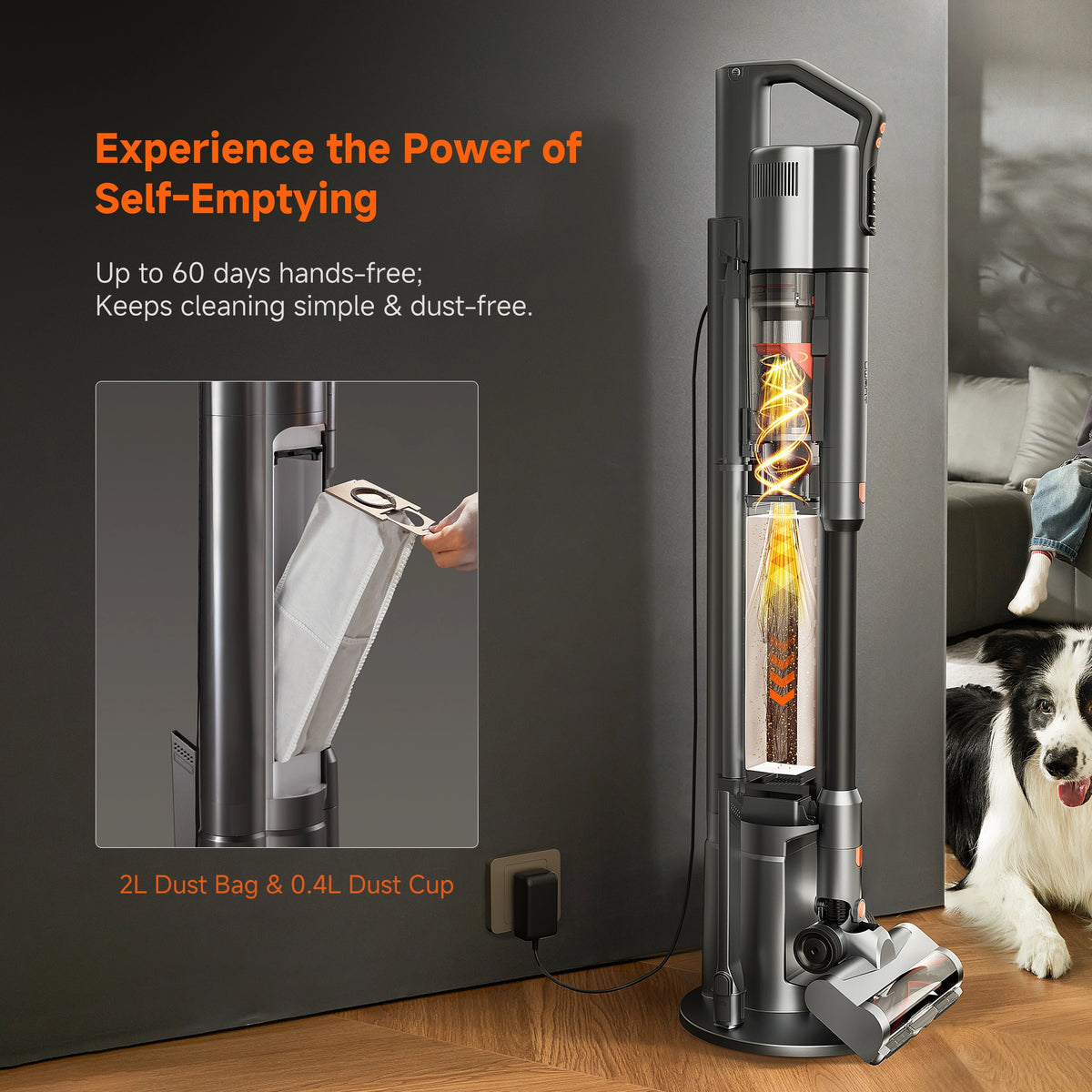 UWANT Cordless Stick Vacuum V500