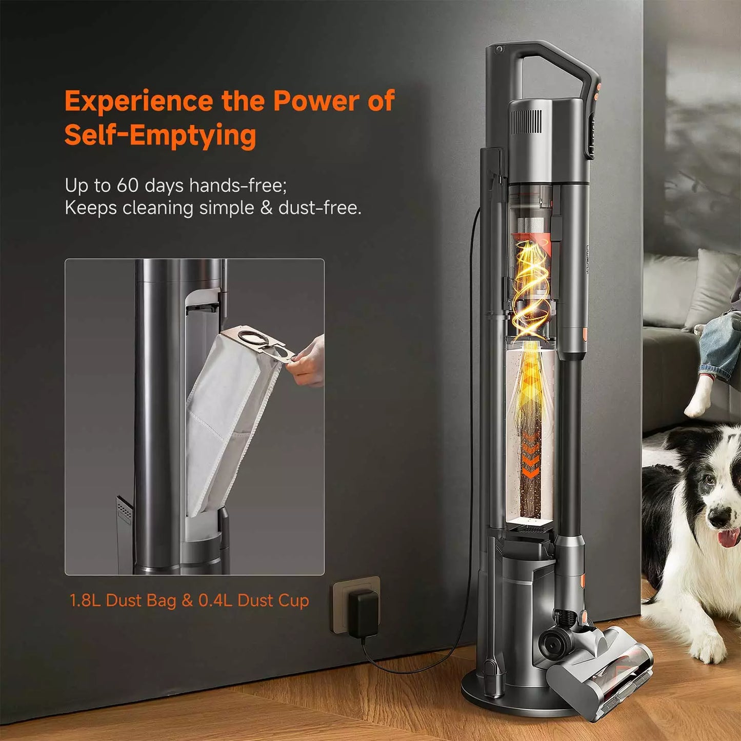 UWANT Cordless Stick Vacuum V500