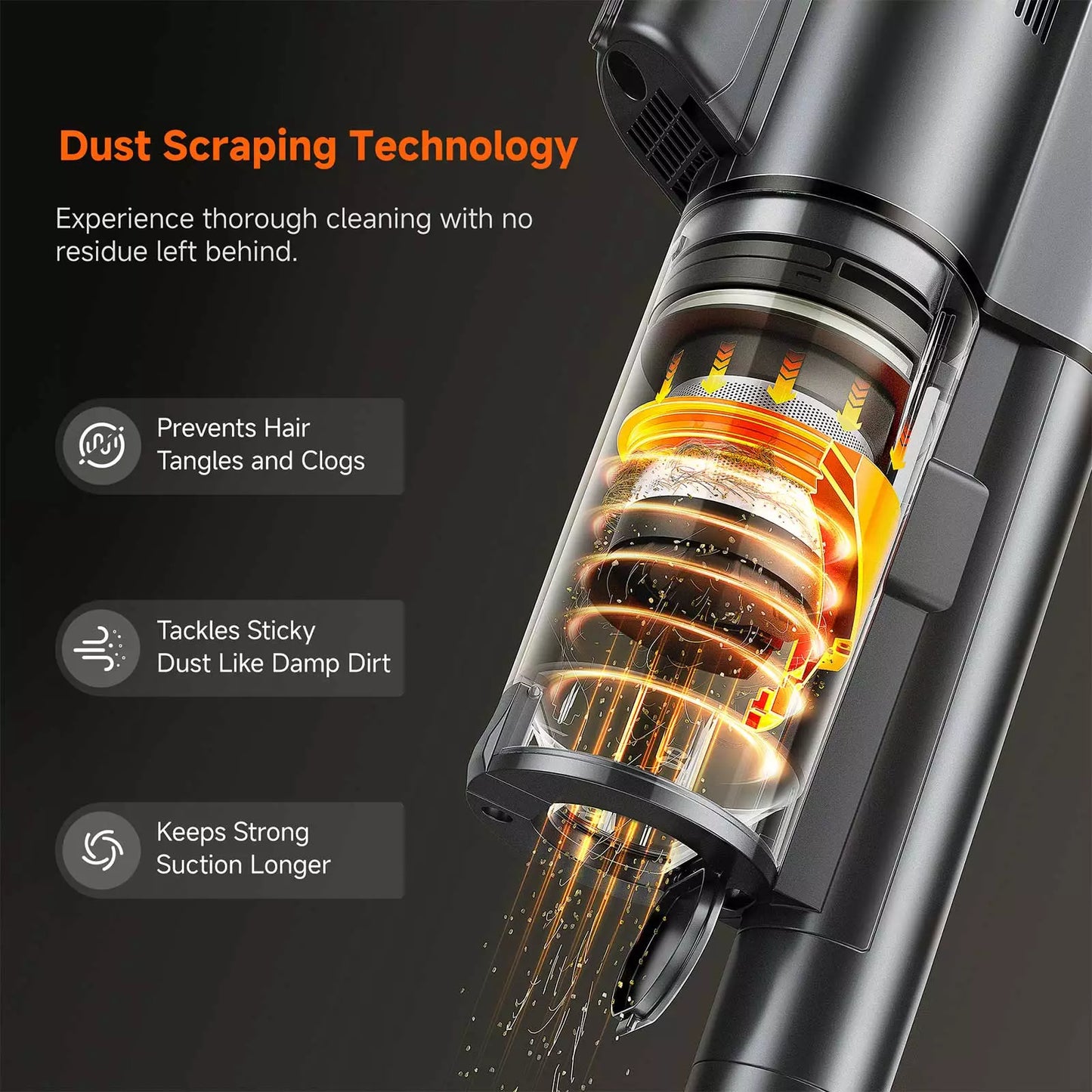 UWANT Cordless Stick Vacuum V500