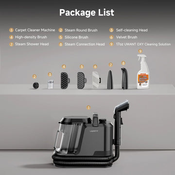 UWANT Portable Carpet & Spot Steam Cleaner Machine Y100 Steam Self UWANT Portable Carpet & Spot Steam Cleaner Machine Y100 Steam Self