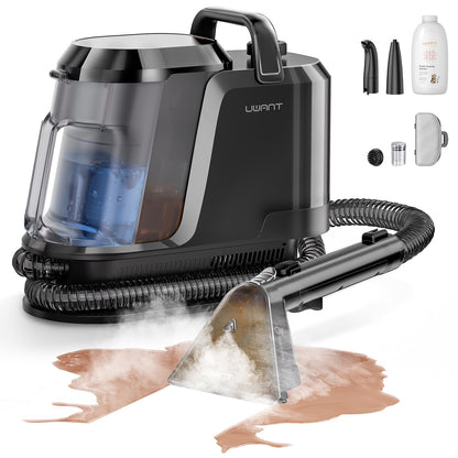 UWANT Y100 steam 18KPa Portable Carpet Cleaner with Steam & Heating for Pet Hair and Stains